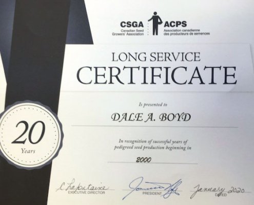 Certificate - B4 Seeds