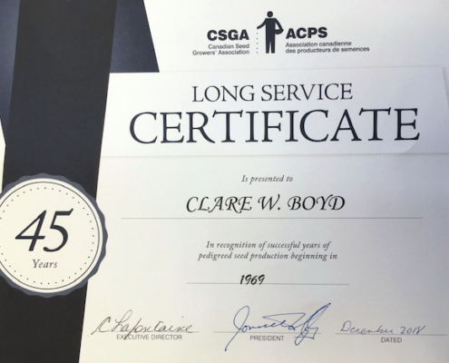 Certificate - B4 Seeds